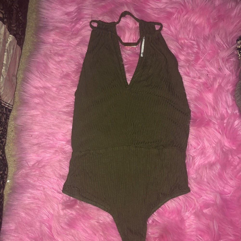 dark green one piece